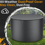 52'' Large Fire Pits for Outside, 4 in 1 Expandable Firepit Stove for BBQ & Party, Cold-Rolled Steel Fire Pit Tables with BBQ Net, Poker, Grill Brush and Protective Cover