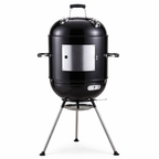 4-In-1 Vertical Smoker and Charcoal Kettle Grill, 18 Inch Outdoor Grill, 600 SQ. in Cooking Area, Built-In Temperature Gauge, BBQ Grill for Camping, Picnics - 810-36014