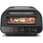 High Heat Indoor Electric Pizza Oven - Makes 12 Inch Pizzas, 800°F Max Temp - Black
