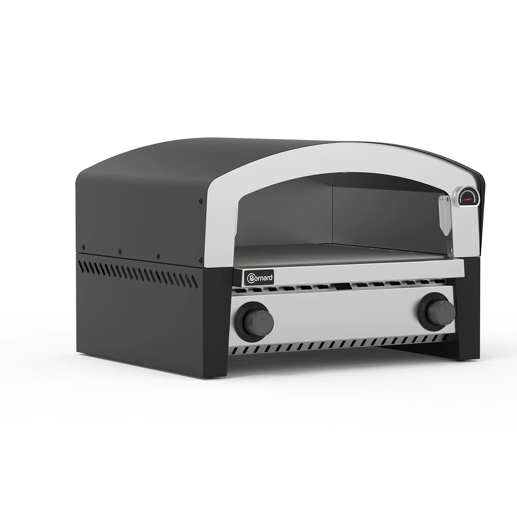 Portable Professional Outdoor Pizza Oven Used on Gas or Charcoal BBQ Grill with Pizza and Wooden Handle