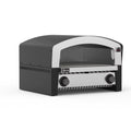Portable Professional Outdoor Pizza Oven Used on Gas or Charcoal BBQ Grill with Pizza and Wooden Handle