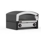 Portable Professional Outdoor Pizza Oven Used on Gas or Charcoal BBQ Grill with Pizza and Wooden Handle