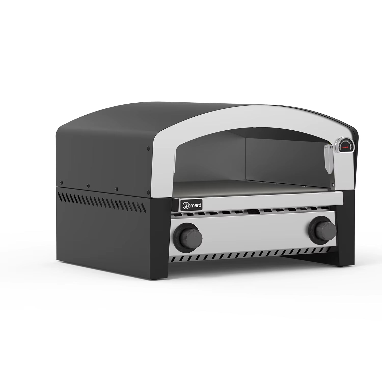 Portable Professional Outdoor Pizza Oven Used on Gas or Charcoal BBQ Grill with Pizza and Wooden Handle