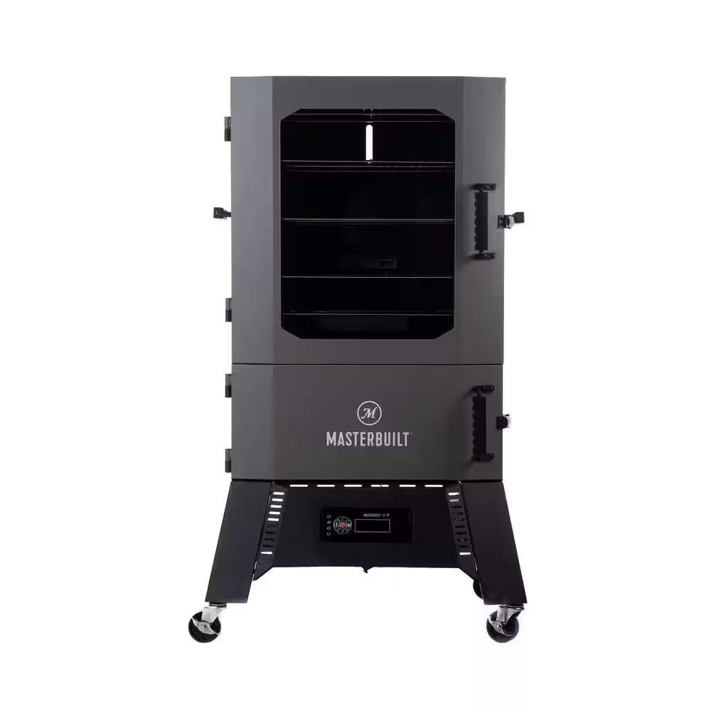 40In. Digital Charcoal Smoker in Gray , 1320 Sq. In. of Cooking Space