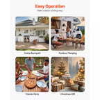 Pizza Oven Outdoor, 12 In. Pellet Pizza Oven, Portable Pizza-Stove, Wood Fired Stainless Steel Pizza-Maker