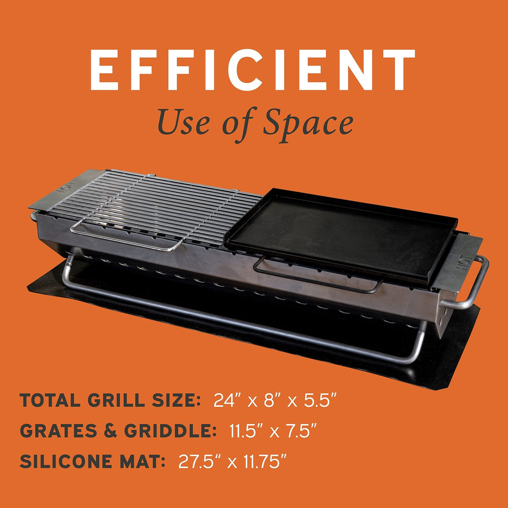Hibachi Grill Outdoor - Yakitori Grill - Japanese Grill Tabletop Charcoal Gri...