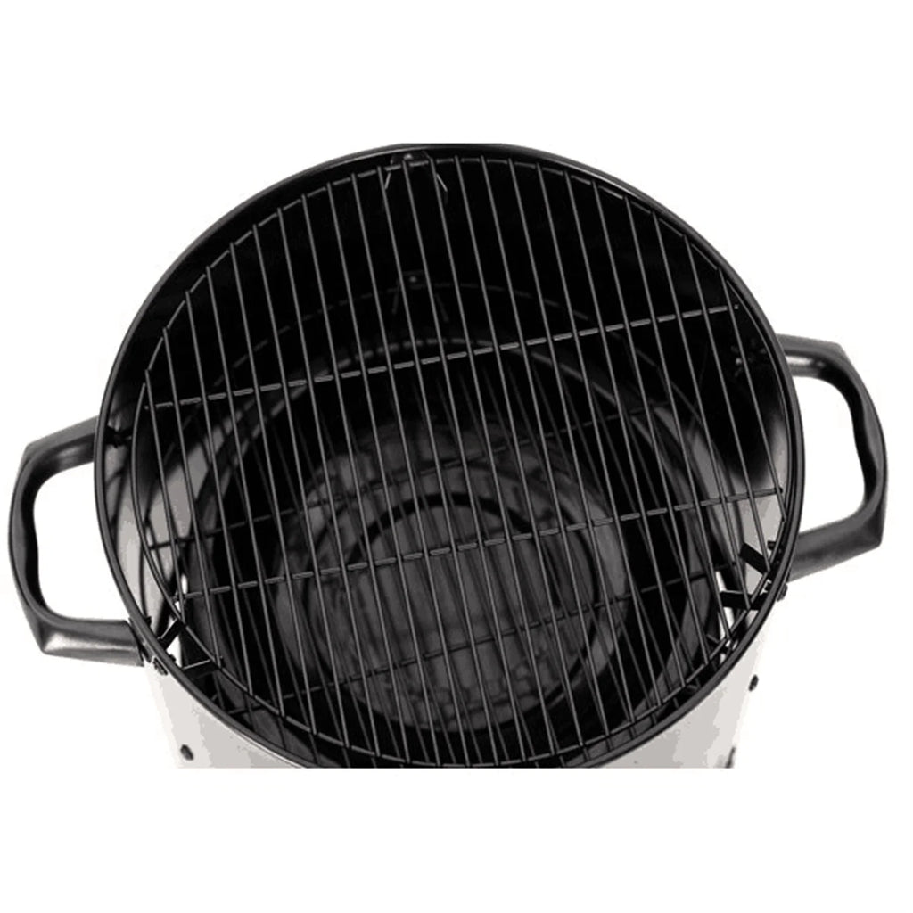 17-Inch Vertical Charcoal Smoker Grills 2 in 1 BBQ Grill & Smoker, Black
