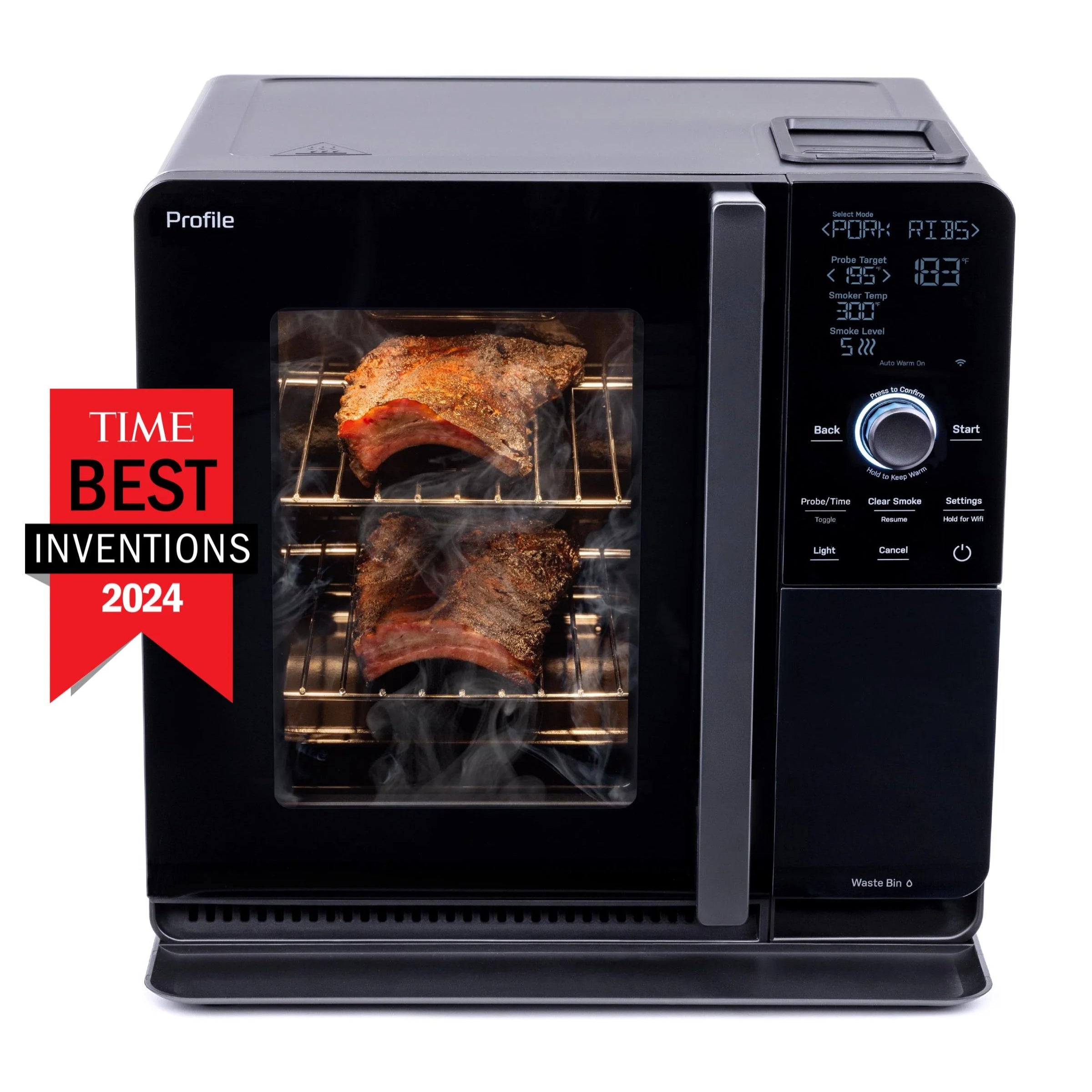 Profile Wood Pellet Food Smoker with Active Smoke Filtration and Precision Smoke Control